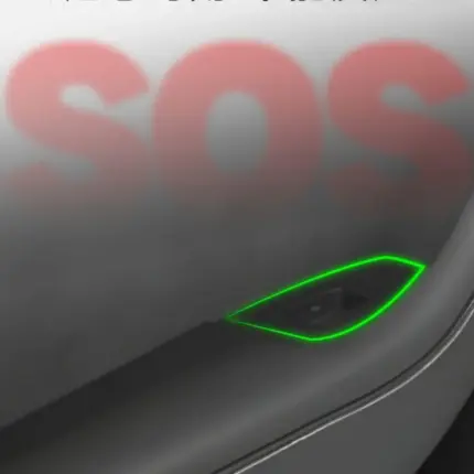 T9特斯拉model3/Y專用後排座椅應急拉手後門逃生手動開關安全拉手