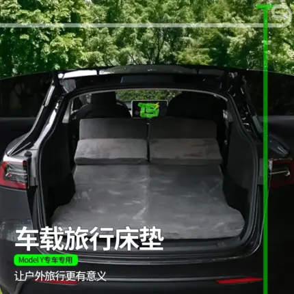 T9適用於特斯拉ModelY煥新版露營專用車載超柔床墊後排超柔睡墊套