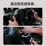 T9電研社特斯拉方向盤yoke原廠model3/Y新款半幅方向盤改裝配件