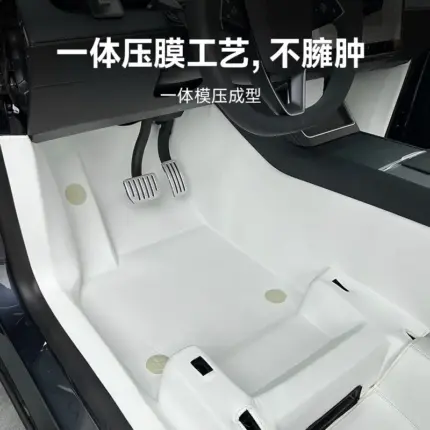 T9電研社特斯拉腳墊汽車全包圍煥新model Y絲圈車墊360航空軟包3